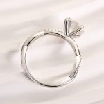 S925 Maxine Twist Moissanite 2.0 Carat Round Cut Promise Ring - Image 5