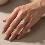 S925 Maxine 4.5Ct Oval Cut Engagement Ring In Sterling Silver - Image 3
