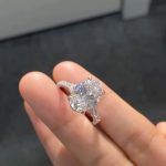 S925 Maxine Classic Oval Cut Split Shank Engagement Ring For Women In Sterling Silver - Image 8