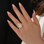 S925 Maxine Vintage Split Shank Halo 4.5Ct Pear Cut Engagement Ring In Sterling Silver - Image 6