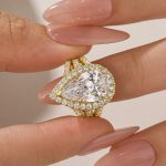 S925 Maxine Vintage Split Shank Halo 4.5Ct Pear Cut Engagement Ring In Sterling Silver - Image 5