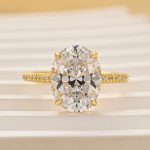 S925 Classic 4.25Ct Oval Cut Engagement Ring With Hidden Halo In Sterling Silver - Image 3