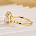 S925 Toi et Moi Radiant & Pear Cut Engagement Ring In Sterling Silver - Image 4