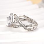 S925 Maxine Unique 2.0 Carat Princess Cut Engagement Ring For Women - Image 5