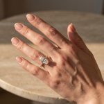 S925 5.0Ct Oval Cut Hidden Halo Engagement Ring In Sterling Silver - Image 5