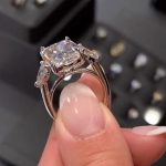 S925 Maxine Luxury 6.5Ct Elongated Cushion Cut Engagement Ring - Image 2
