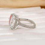 S925 Toi et Moi Radiant Cut Pear & Radiant Cut Engagement Ring Travel Ring For Women - Image 6