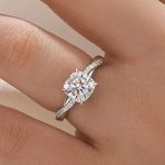 Moissanite 2.0Ct Cushion Cut Twist Engagement Ring Travel Ring In Sterling Silver