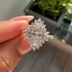 Vintage 3.0Ct Halo Marquise Cut Engagement Ring Travel Ring In Sterling Silver - Image 2