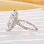 S925 6.0Ct/4.0Ct/2.0Ct Marquise Cut Engagement Ring Travel Ring For Her In Sterling Silver - Image 4