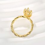 S925 4.0Ct Marquise Cut Twist Hidden Halo Engagement Ring Travel Ring In Sterling Silver - Image 5