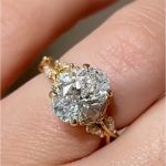 S925 Vintage Moissanite 3.0Ct Oval Cut Side Stone Twist Engagement Ring In Sterling Silver