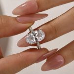 S925 5.0Ct Oval Cut Classic Engagement Ring Travel Ring In Sterling Silver