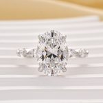 S925 4.5Ct Oval Cut Engagement Ring Promise Ring For Her - Image 4