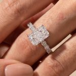 S925 Classic 4.0Ct Radiant Cut Engagement Ring Promise Ring For Her