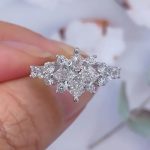S925 Vintage 2.0Ct Princess Cut Engagement Ring Travel Ring In Sterling Silver