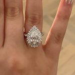 S925 Vintage 2.2Ct Halo Pear Cut Engagement Ring Travel Ring In Sterling Silver - Image 3