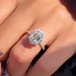 S925 Vintage 3.5Ct Emerald Cut Halo Engagement Ring Promise Ring For Her - Image 2