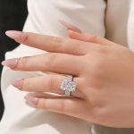 S925 6.5 Ct Radiant Cut Three-Row Luxe Engagement Ring Travel Ring For Her - Image 3