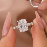 S925 Vintage 5.5Ct Cushion Cut Engagement Ring In Sterling Silver For Women