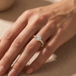S925 Maxine Moissanite 2.0 Ct~4.0 Ct Round Cut Engagement Ring In Sterling Silver - Image 9