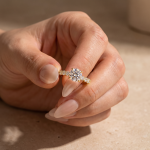 S925 Maxine Moissanite 2.0 Ct~4.0 Ct Round Cut Engagement Ring In Sterling Silver - Image 11