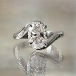 S925 2.0Ct/5.5Ct Oval Cut Unique Engagement Ring Travel Rings In Sterling Silver - Image 7