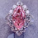 S925 Vintage 3.0Ct Pink Marquise Cut Halo Engagement Ring In Sterling Silver