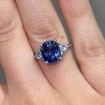 S925 4.0Ct Cushion Cut Side Stone Engagement Ring Travel Ring In Sterling Silver - Image 2