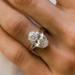 S925 5.0Ct Oval Cut Split Shank Engagement Ring In Sterling Silver