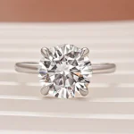 S925 Maxine Moissanite Solitaire 2.0~4.0 Carat Round Cut Engagement Ring - Image 16