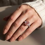 S925 5.0 Carat Radiant Cut Three Stone White Gold And Yellow Gold Engagement Ring With Hidden Halo - Image 13