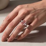 S925 5.0 Carat Radiant Cut Three Stone White Gold And Yellow Gold Engagement Ring With Hidden Halo - Image 14