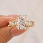 S925 5.0Ct Radiant Cut Hidden Halo Luxe Engagement Ring In Sterling Silver - Image 5