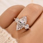 S925 4.0Ct Marquise Cut Three Stone Engagement Ring In Sterling Silver - Image 3