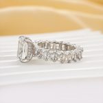 S925 3.5Ct Radiant Cut Luxe Engagement Ring Travel Ring In Sterling Silver - Image 3