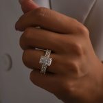 S925 3.5Ct Radiant Cut Luxe Engagement Ring Travel Ring In Sterling Silver - Image 6