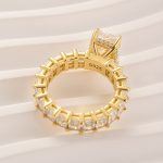 S925 3.5Ct Radiant Cut Luxe Engagement Ring Travel Ring In Sterling Silver - Image 8