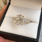 S925 Unique 4.5Ct Oval Cut Engagement Ring Travel Ring In Sterling Silver - Image 2