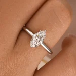 S925 Classic 1.0 ~3.0Ct Marquise Cut Solitaire Promise Ring For Women - Image 7