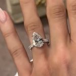 S925 Elegant 5.0Ct Pear Cut Engagement Ring For Women In Sterling Silver - Image 2