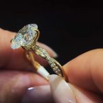 S925 4.5Ct Oval Cut Twist Yellow Gold Engagement Ring For Woman - Image 2