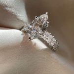S925 4.0Ct Marquise Cut Side Stone Engagement Ring Travel Ring In Sterling Silver - Image 2