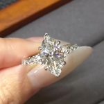 S925 4.0Ct Marquise Cut Side Stone Engagement Ring For Woman - Image 2