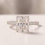 S925 Maxine Moissanite 1.0 Ct~3.5Ct Radiant Cut Engagement Ring in Sterling Silver - Image 27