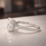S925 Maxine Moissanite 1.0 Ct~3.5Ct Radiant Cut Engagement Ring in Sterling Silver - Image 28