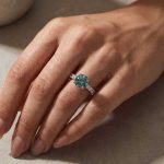 S925 Moissanite 3.0Ct Round Green Stone Wedding Set/Engagement Ring For Holiday Ring Gift - Image 2