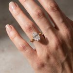 S925 3.0Ct Oval Cut Moissanite Solitaire Yellow Gold Engagement Ring in Sterling Silver Promise Ring For Women - Image 2