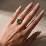 S925 Gorgeous Paraiba Tourmaline Radiant Cut&Emerald Cut Three Stone Engagement Ring - Image 2