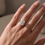 S925 Split Shank 5.5Ct Cushion Cut Hidden Halo Engagement Ring in Sterling Silver - Image 6